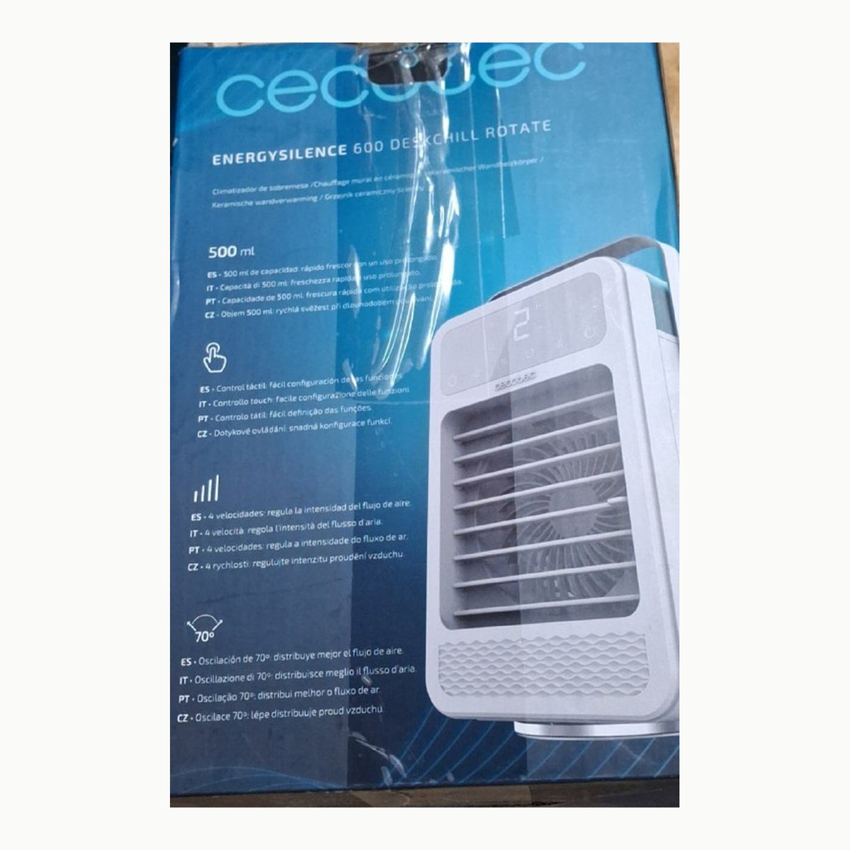 Climatizador DeskChill Cecotec Climatizador de Sobremesa EnergySilence