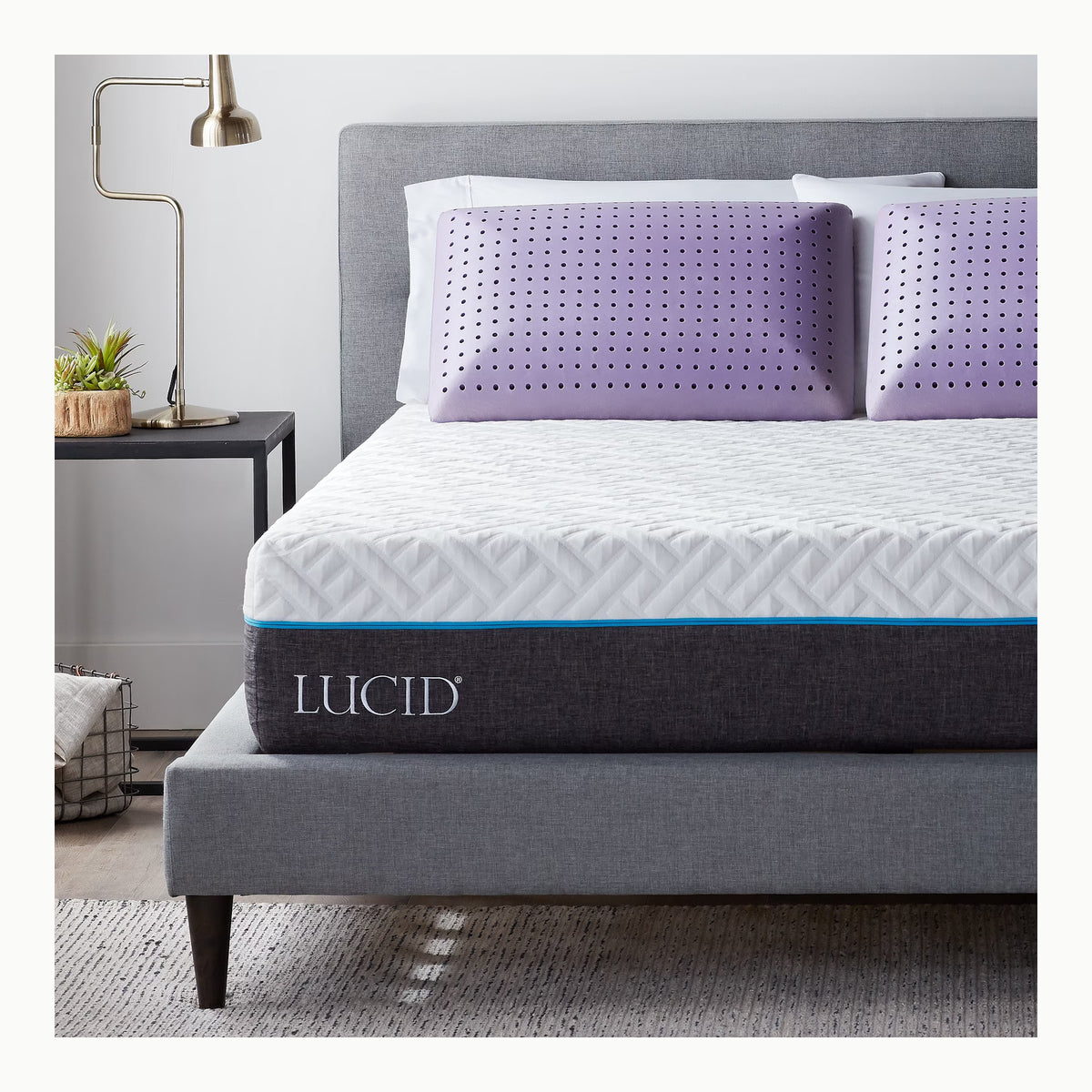 LUCID Gel Memory Foam Kissen 40x70 cm – atmungsaktiv – kühlende
