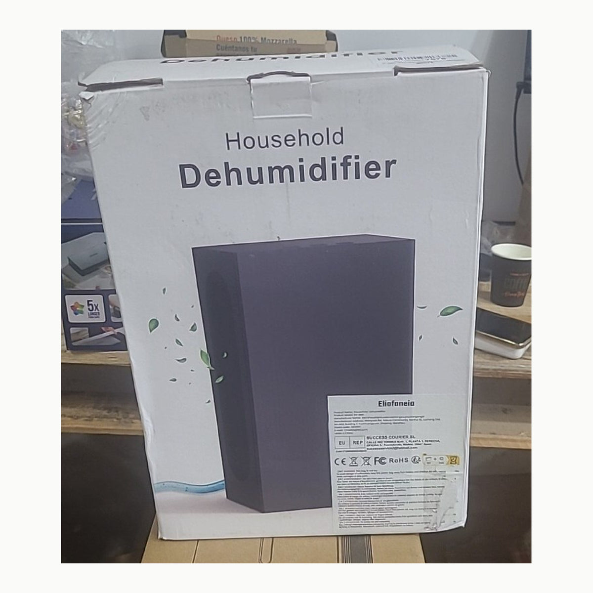 Eliofaneia Deshumidificador eléctrico 2400ml,Deshumidificador de