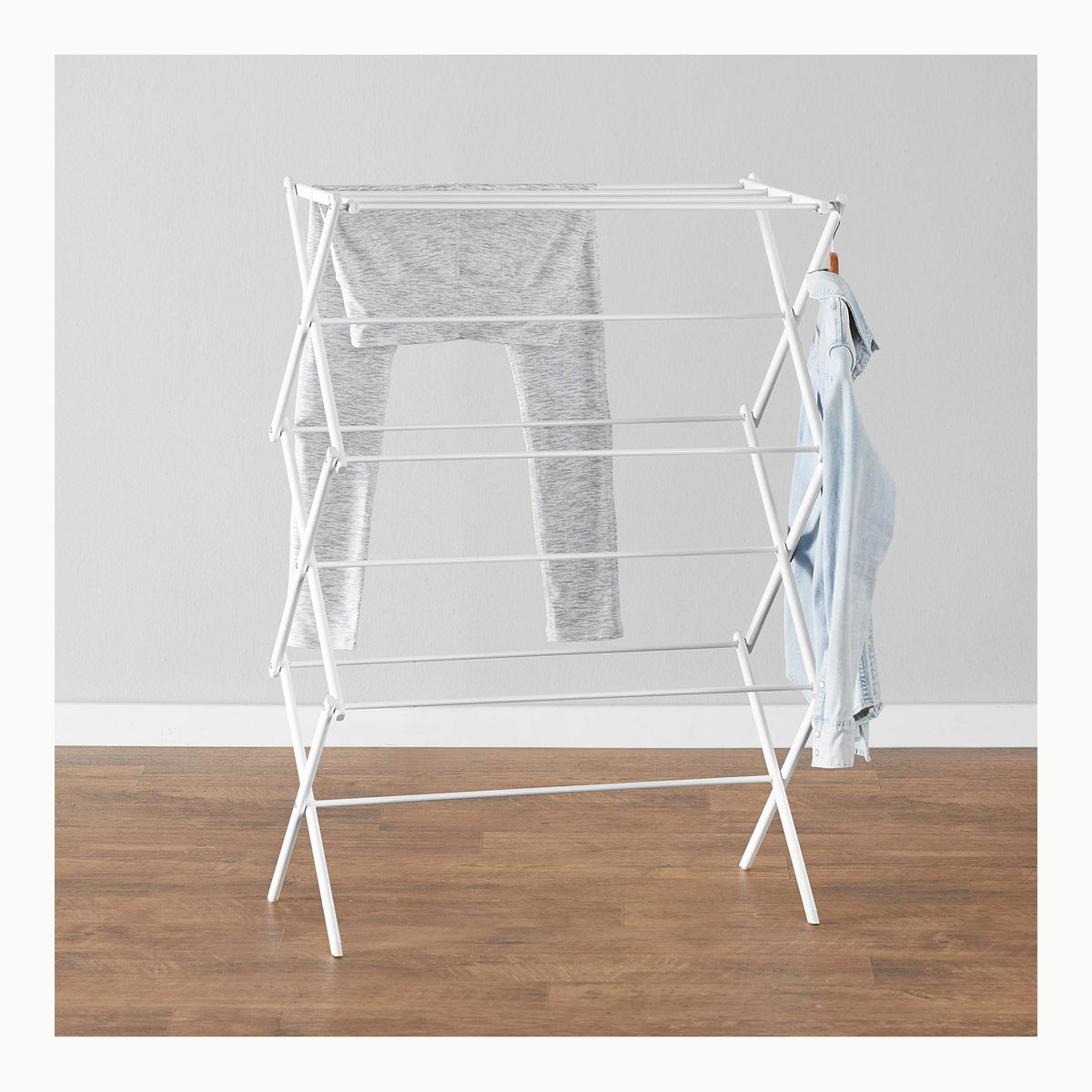 Tendedero Plegable Metal Amazon Basics Tendedero Plegable de Metal de