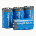 Paquete de 4 pilas CR2 Amazon Basics - Paquete de 4 pilas de litio CR2