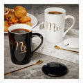 Focenat Tazas de café Mr and Mrs, Juego De 2 Taza de Café de
