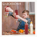 Juncture 12pcs Botellín para Salsas de Plástico, Biberon Salsas con