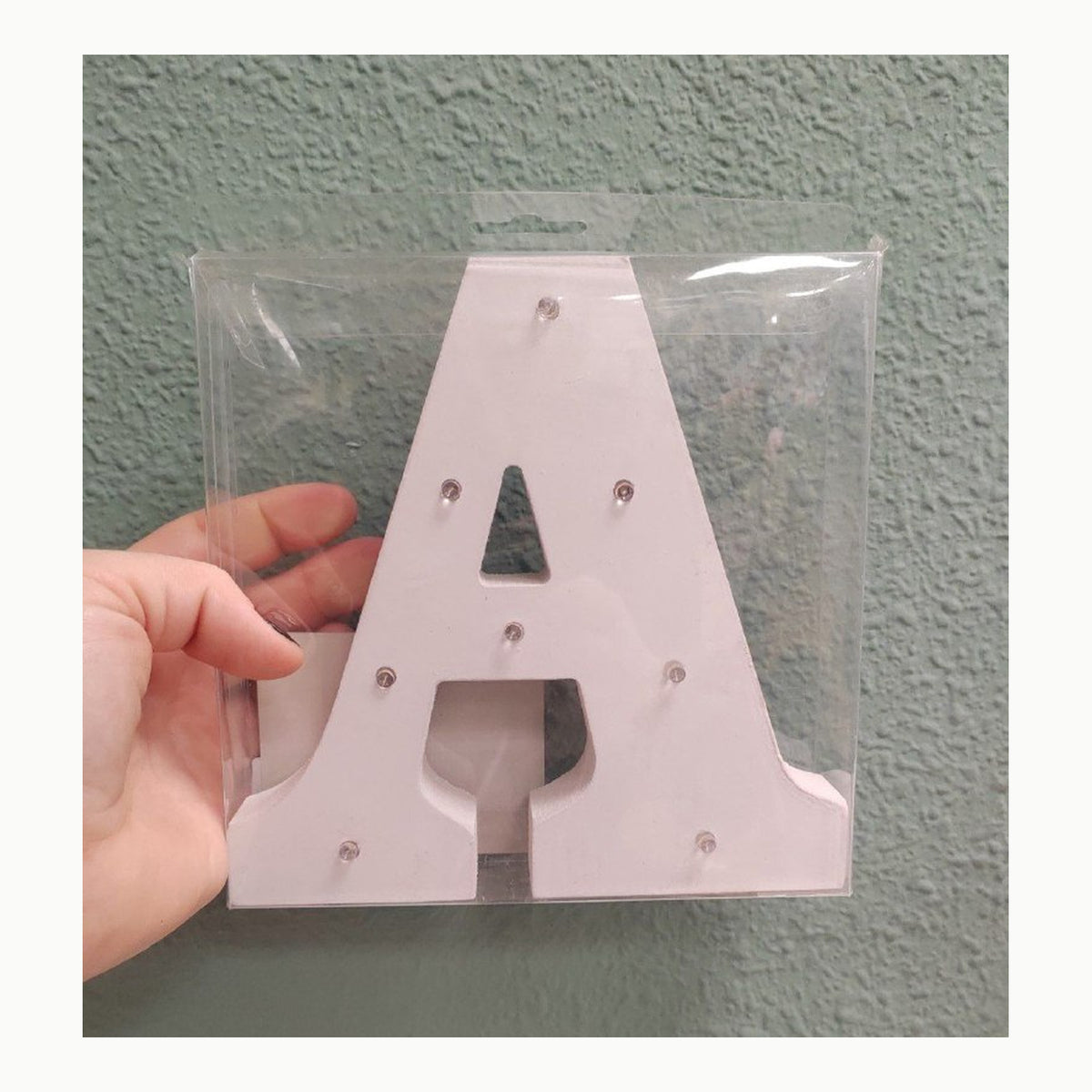 LED Letter A Out of the Blue 57/6074 - Holz Buchstabe "A" beleuchtet