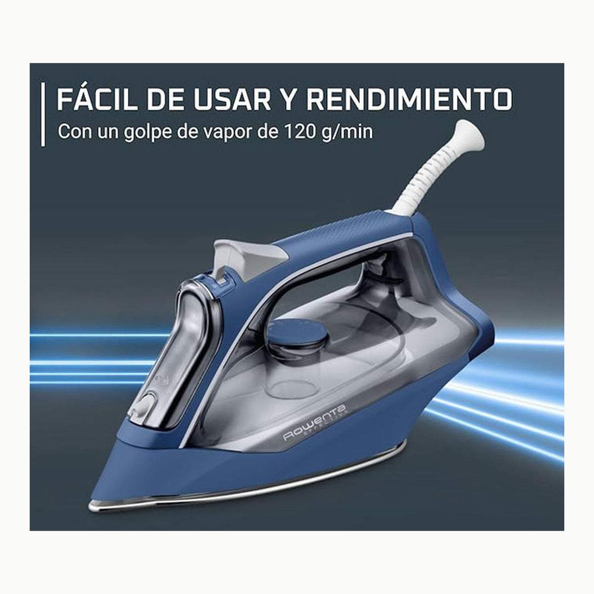 Rowenta plancha vapor Effective, 2400 W, golpe de vapor, suela acero