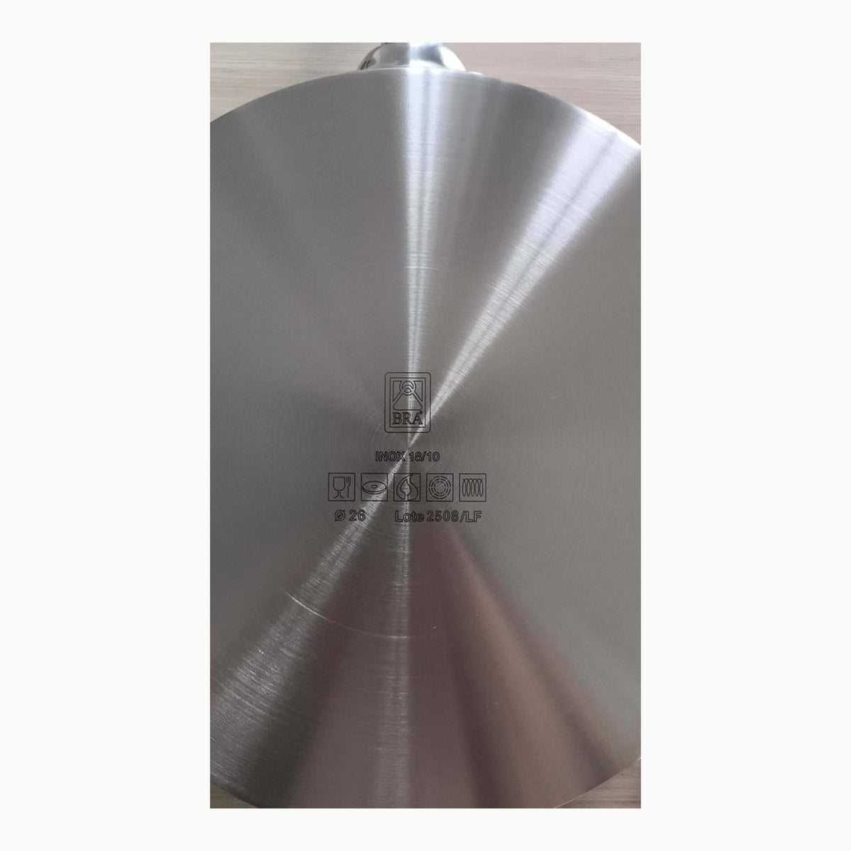 BRA Profesional Sartén 30 cm acero inoxidable, triple fondo difusor