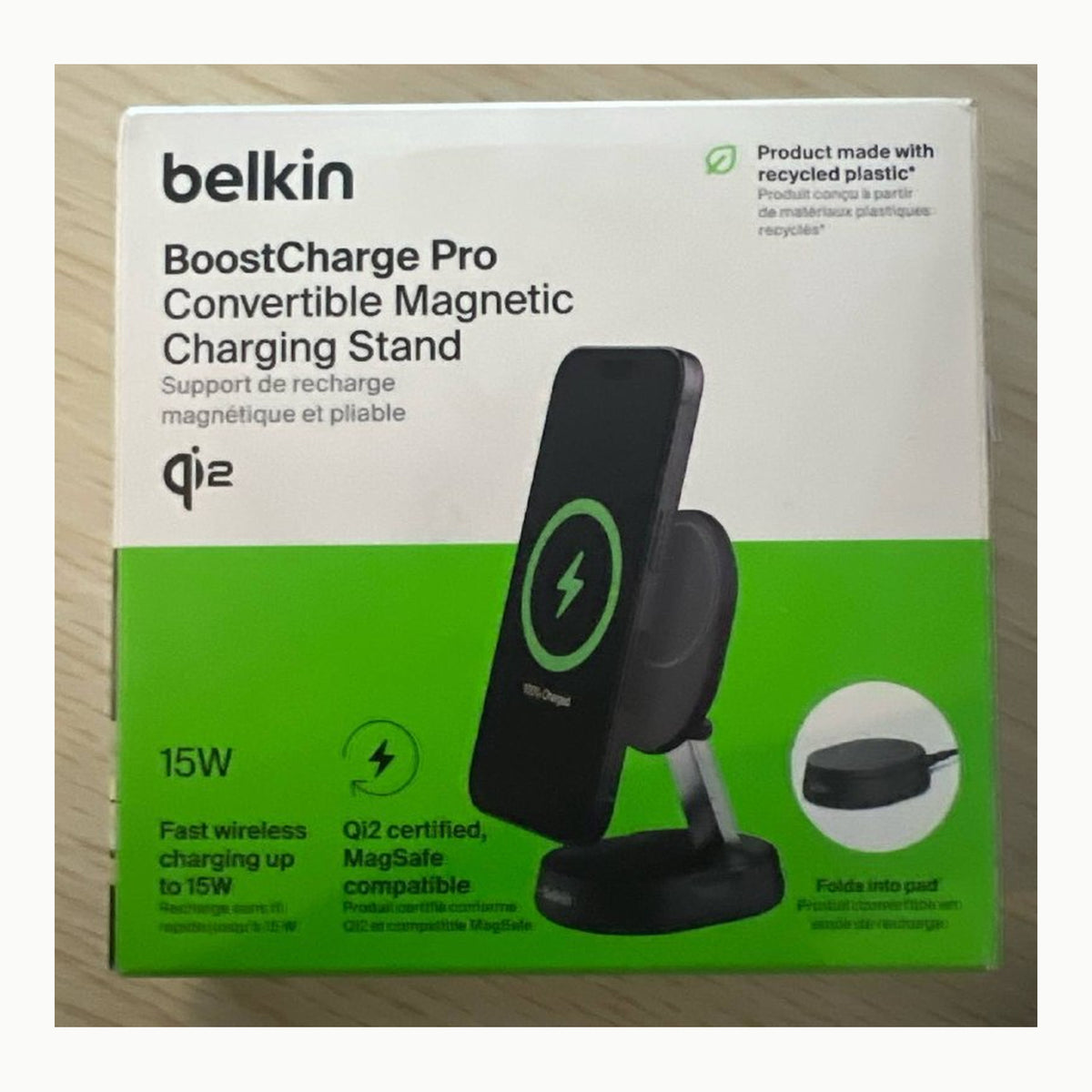 Belkin BoostCharge Pro Cargador Inalámbrico Qi2 compatible con