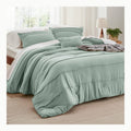 BEDSURE Ropa de cama de 220 x 240 cm, algodón caqui, 240 x 220 cm