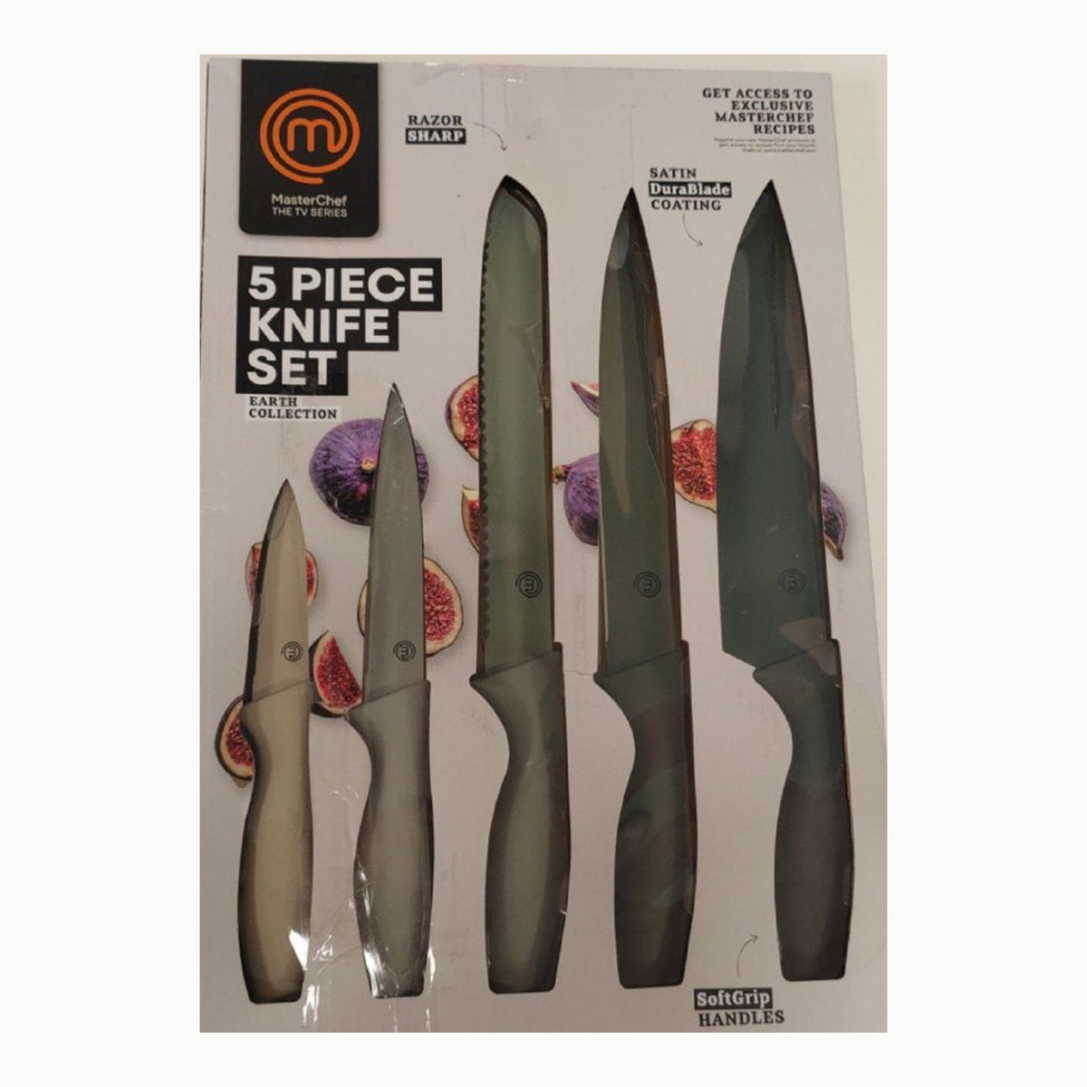 MasterChef Cuchillos Cocina, Set Cuchillo de Chef \(Carne, Sierra