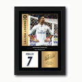 Icons Wall Art Foto impresa A4 firmada por Cristiano Ronaldo Real