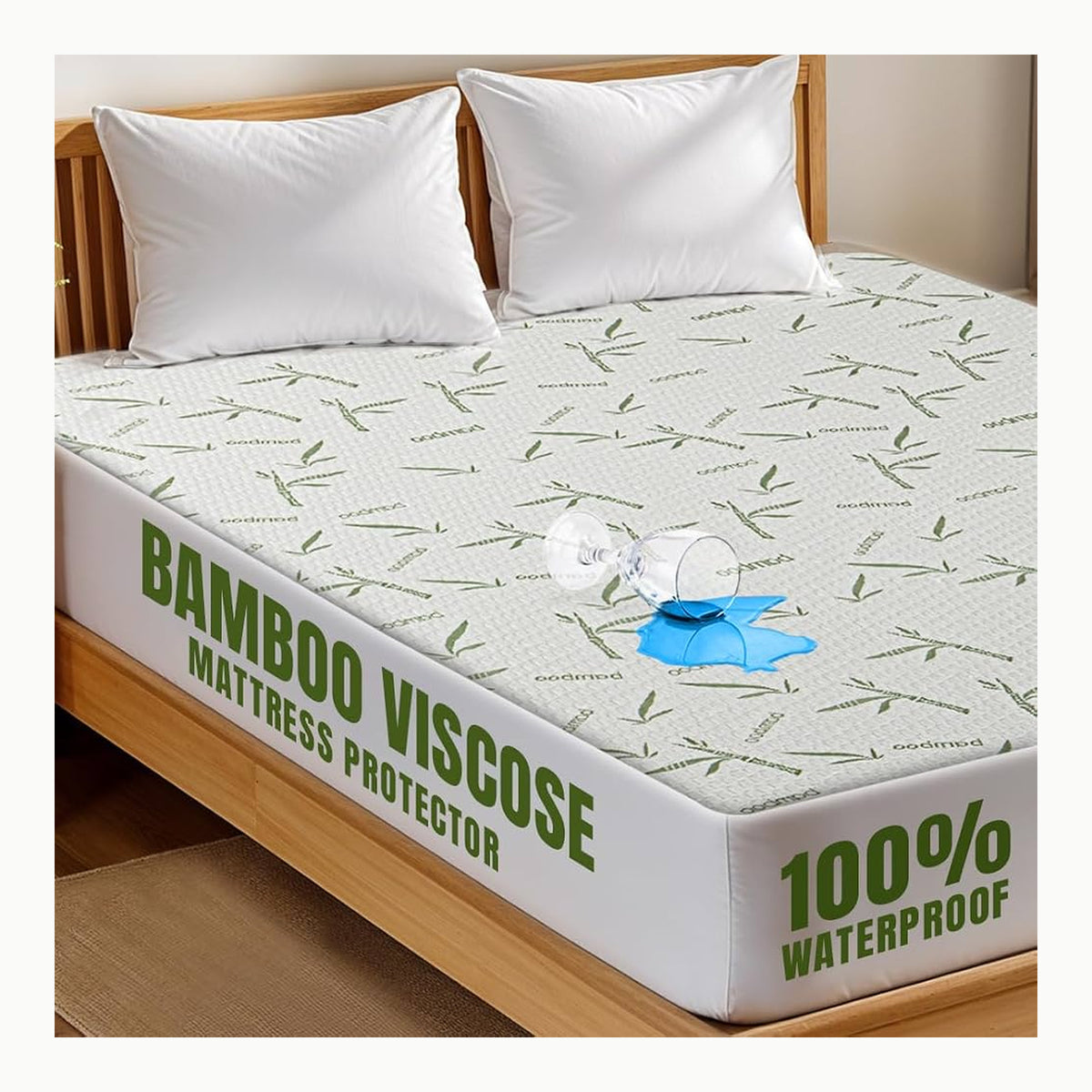 Utopia Bedding Protector de Colchón Impermeable 135x190cm, Cubierta