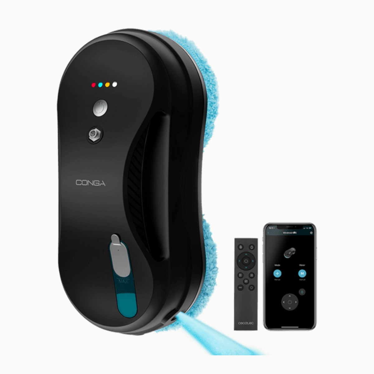 Cecotec Robot Aspirador Limpiacristales con App y Mando Windroid 890