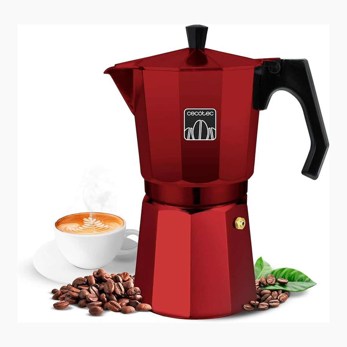 Cecotec Cafetera Italiana Mokclassic 1200 Shiny. Cafetera de