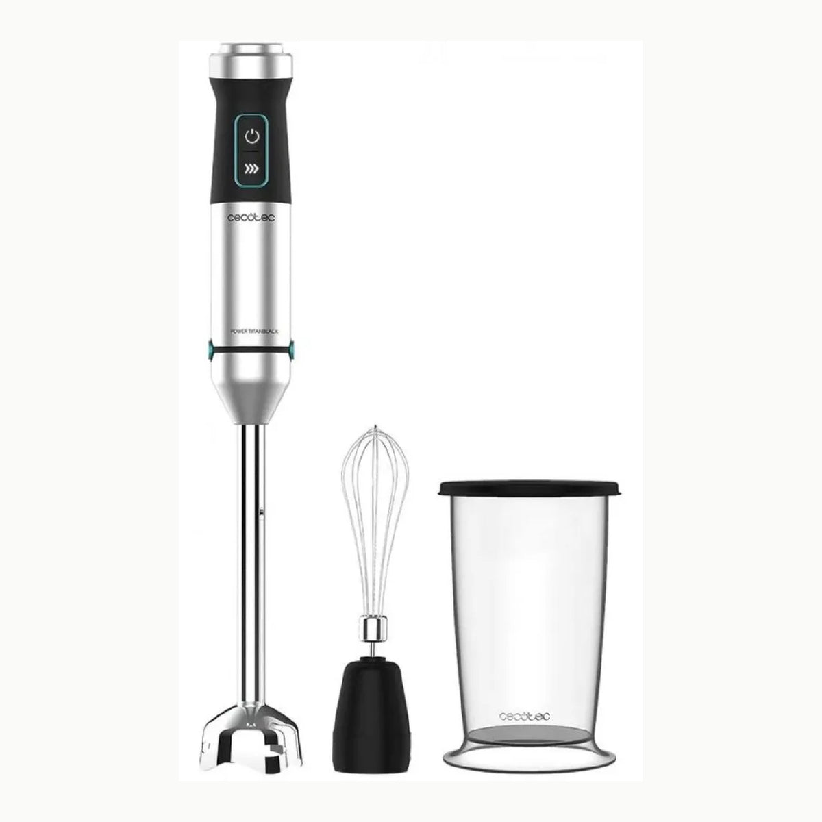 Cecotec Batidora de mano Power TitanBlack 1500 XL Cream&Crush.