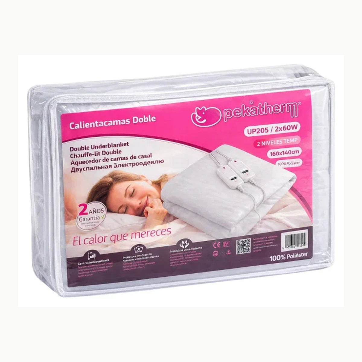 Calientacamas Doble Pekatherm Calientacamas Eléctrico Doble - Tamaño