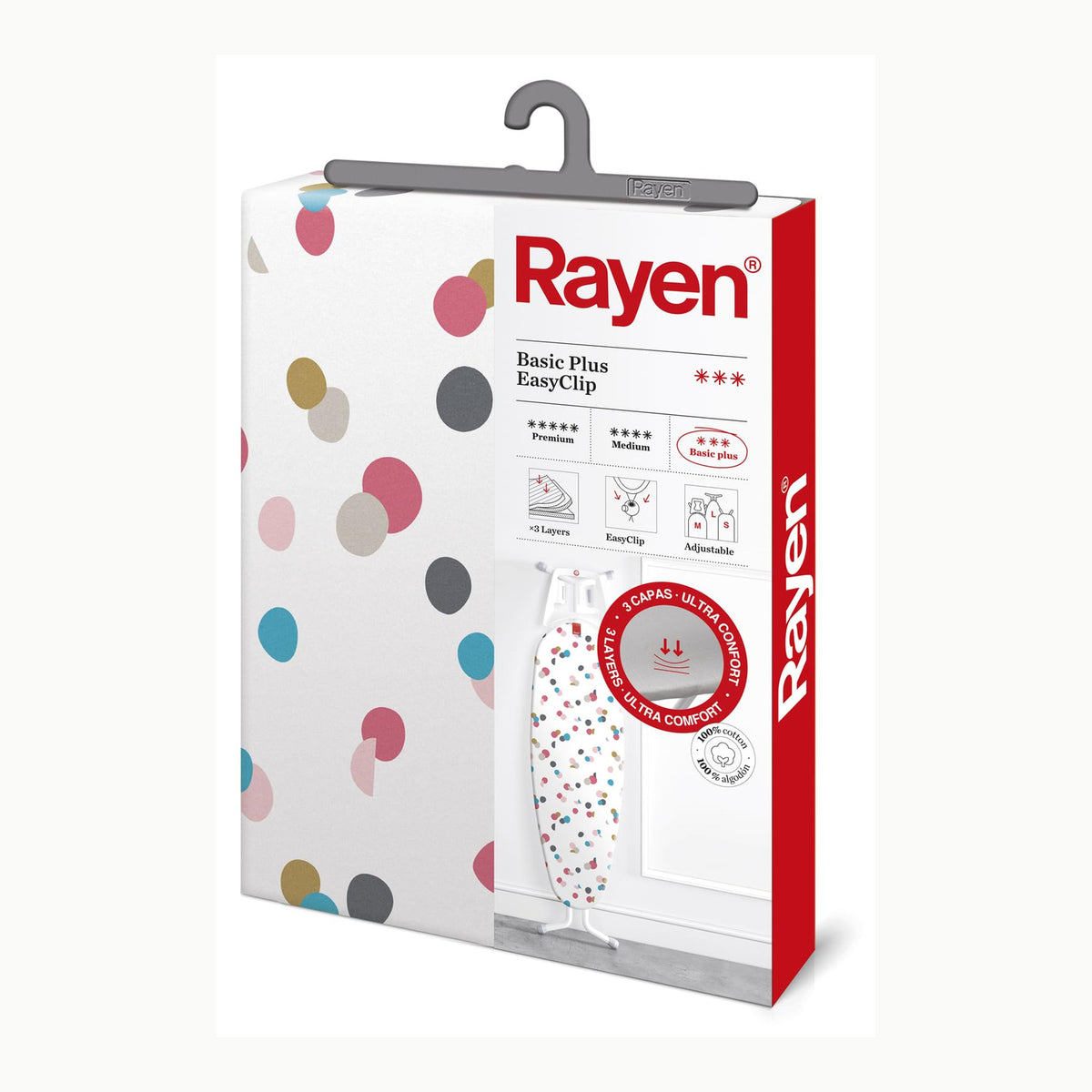 Copriasse universale Rayen - Copriasse da stiro, Universale, 3 strati: