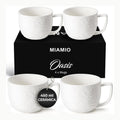 Juego de tazas de café de porcelana, 450 ml, para capuchino, latte