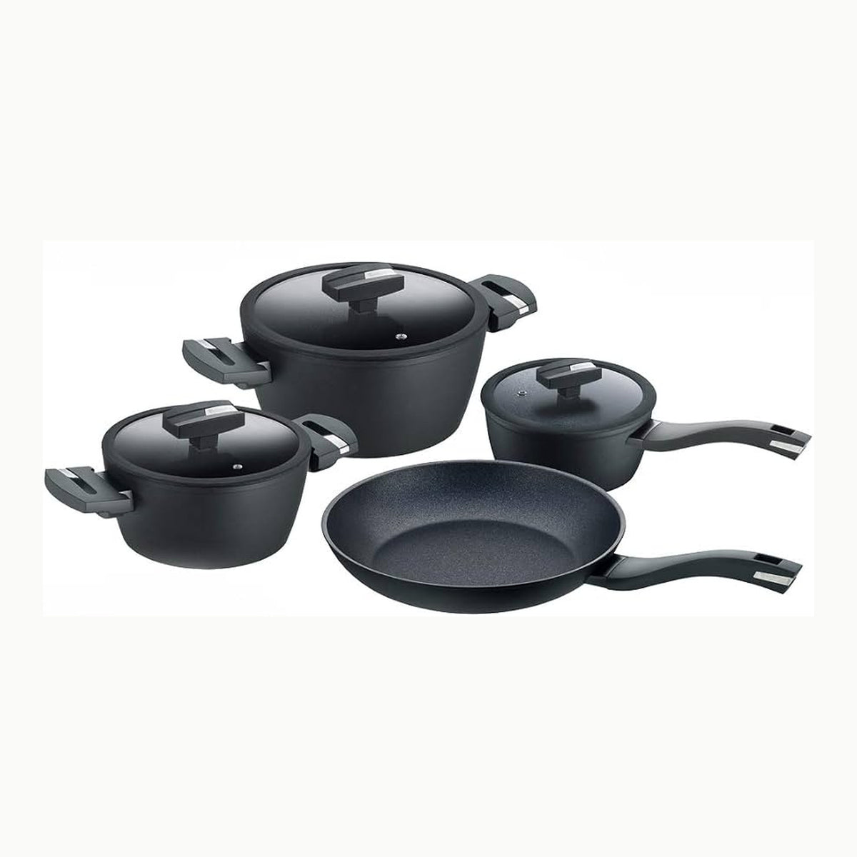 ALLUFLON Tradizione Italia Casseruola, Alluminio, Nero, 24 cm