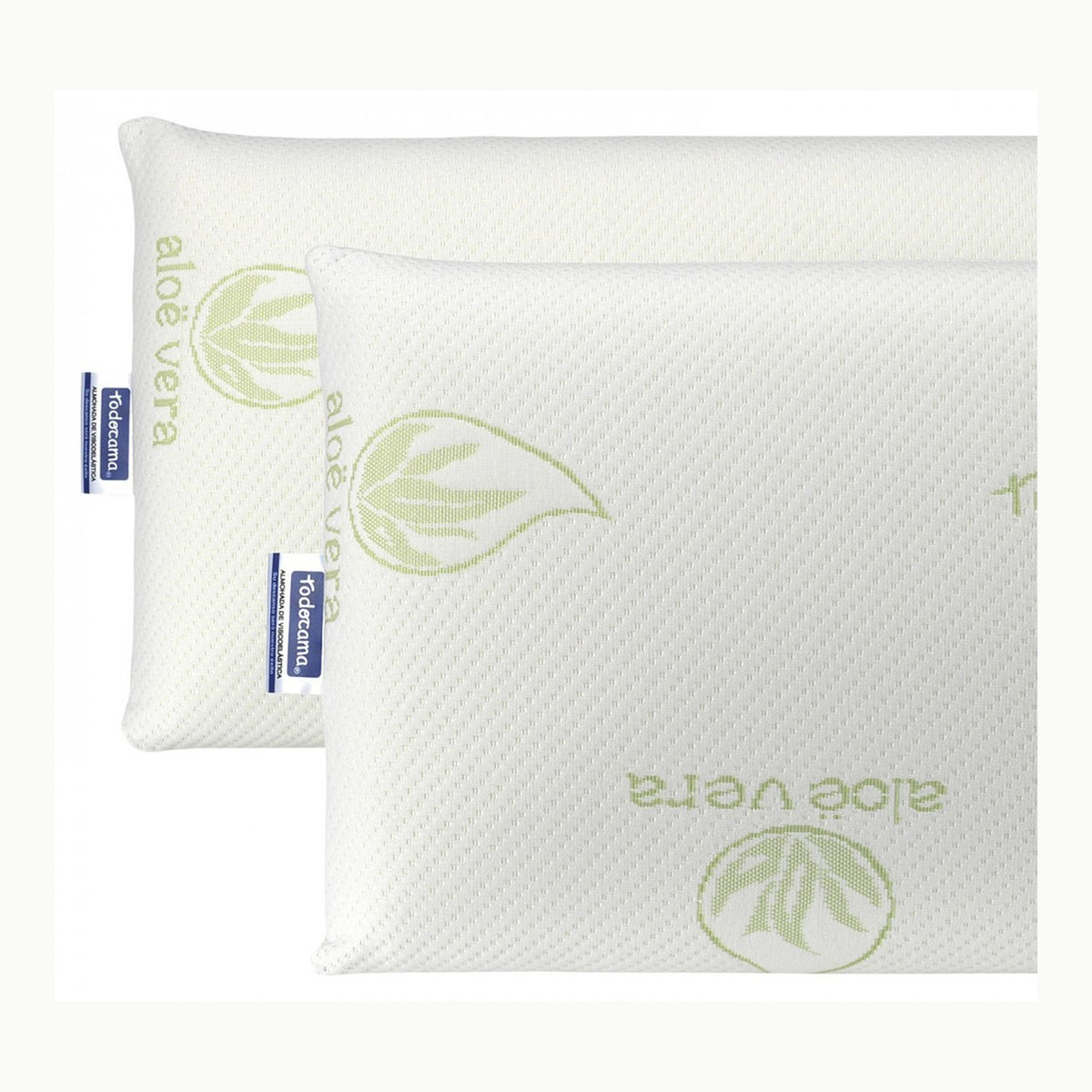 Todocama Almohada viscoelástica Aloe Vera \(Pack de 2 Unidades - 70
