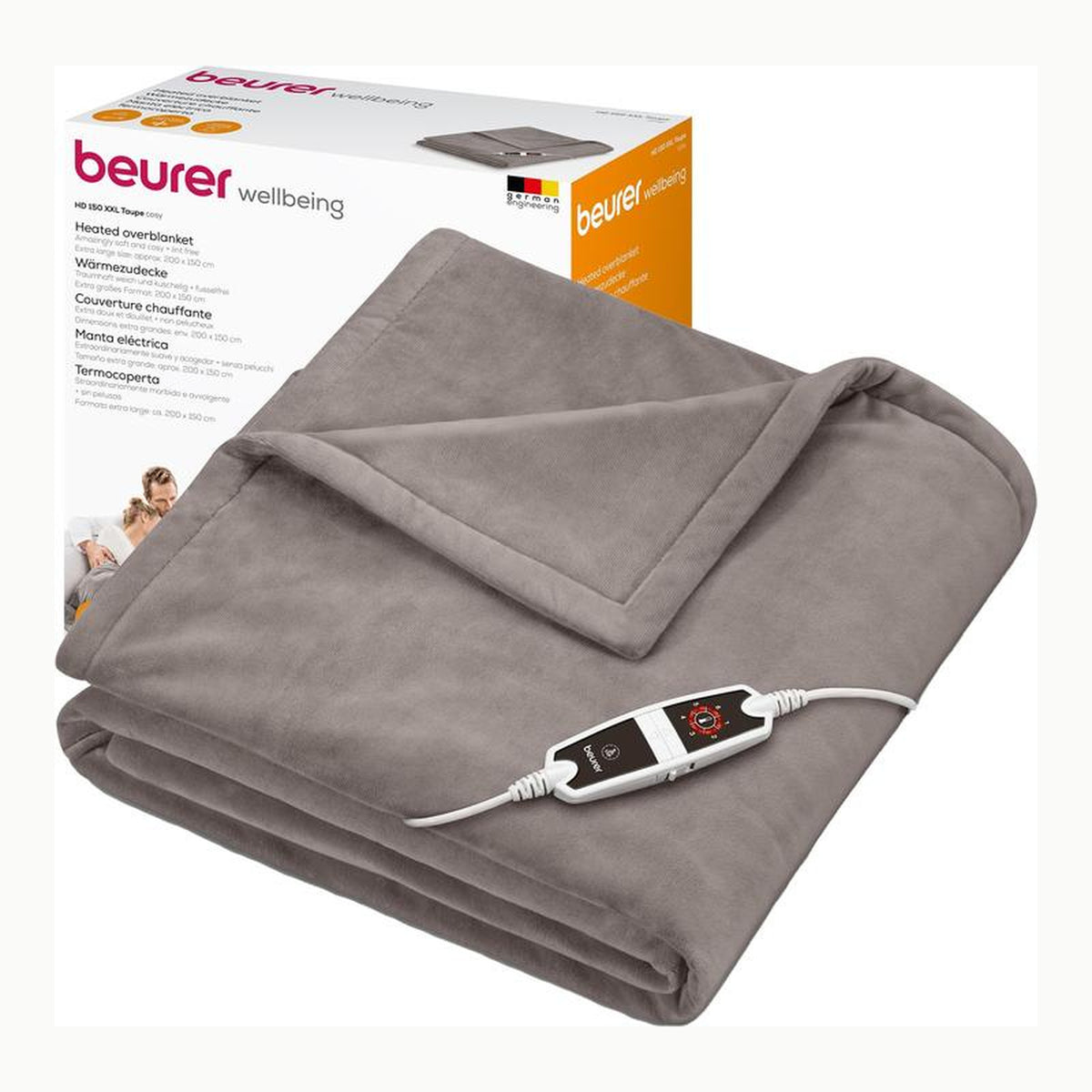 Beurer HD 150 XXL Nordic Heizdecke, elektrische Wärmedecke mit