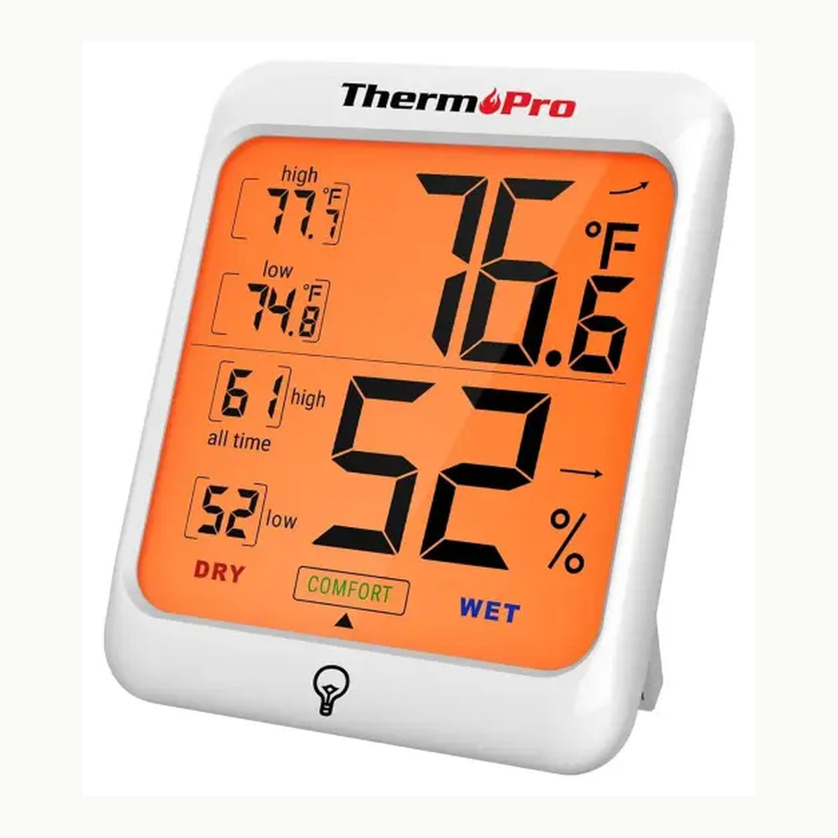 ThermoPro TP53 Termómetro Higrómetro Digital Medidor de Humedad y