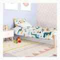 DJDEA - Funda nórdica infantil de 90 x 190 cm, diseño de dinosaurios