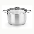 Cacerola baja 24 cm BRA Prior Cacerola baja con tapa de cristal y asas