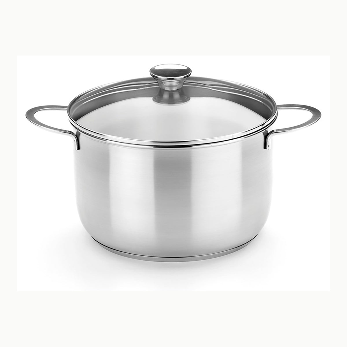 Cacerola baja 24 cm BRA Prior Cacerola baja con tapa de cristal y asas