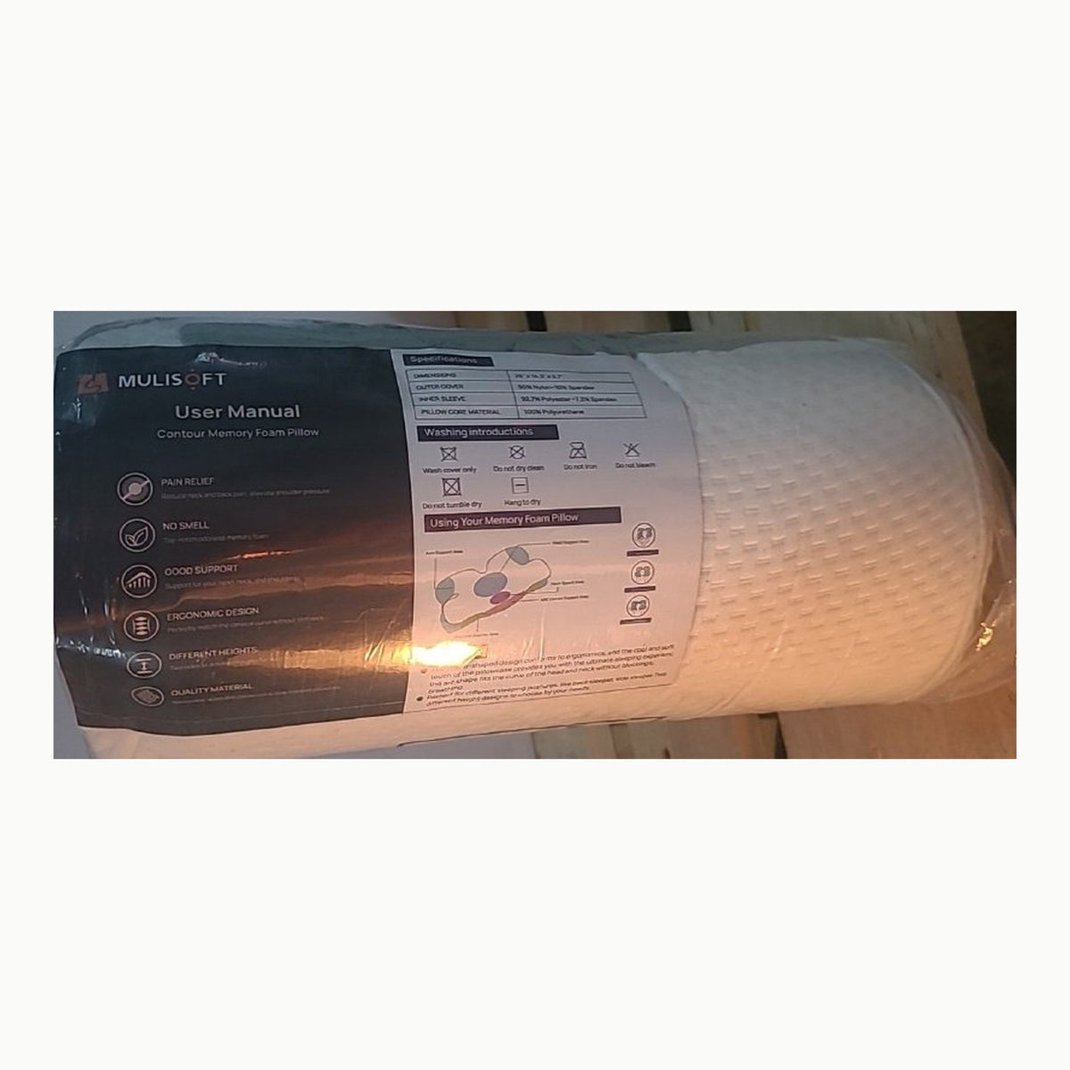 Almohada viscoelástica MULISOFT Almohada de espuma viscoelástica