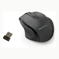Amazon Basics Ratón inalámbrico ergonómico, DPI ajustable, negro
