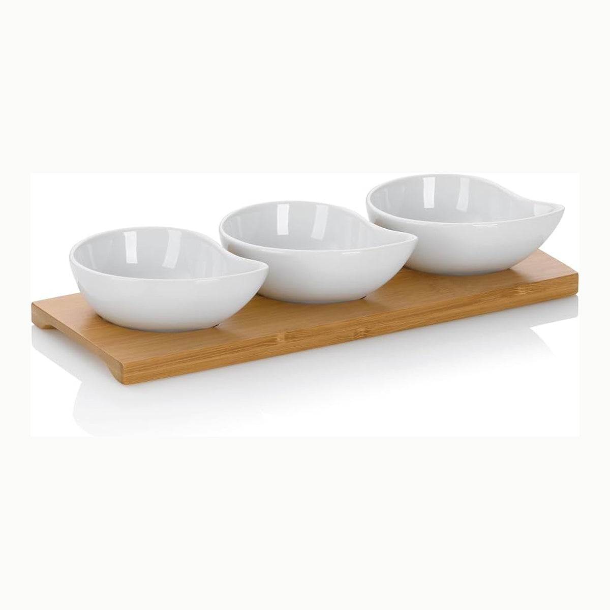 kela Set de 4 bols à servir PHILIPA, Bols à snack en porcelaine avec