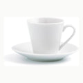 Quid Renova Blanca Set 6 Tazas Con Plato Porcelana 20cl Porcelana