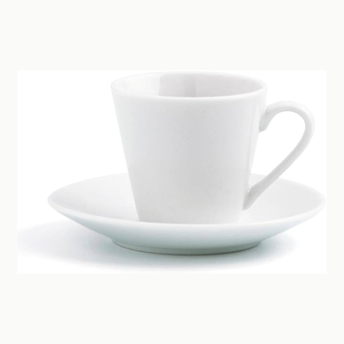 Quid Renova Blanca Set 6 Tazas Con Plato Porcelana 20cl Porcelana