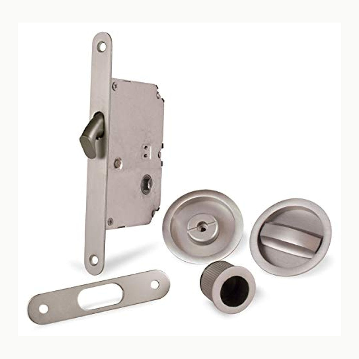 Kit Puerta Corrediza JDEL Kit Puerta CORREDERA Redondo NIQUEL