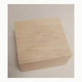 Artemio Boîte Carré, Bois, Beige, 10 x 10 x 5 cm