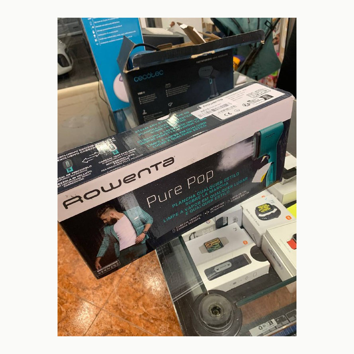 Rowenta Pure Pop DR2024 - Cepillo de vapor, 1300 W con salida hasta