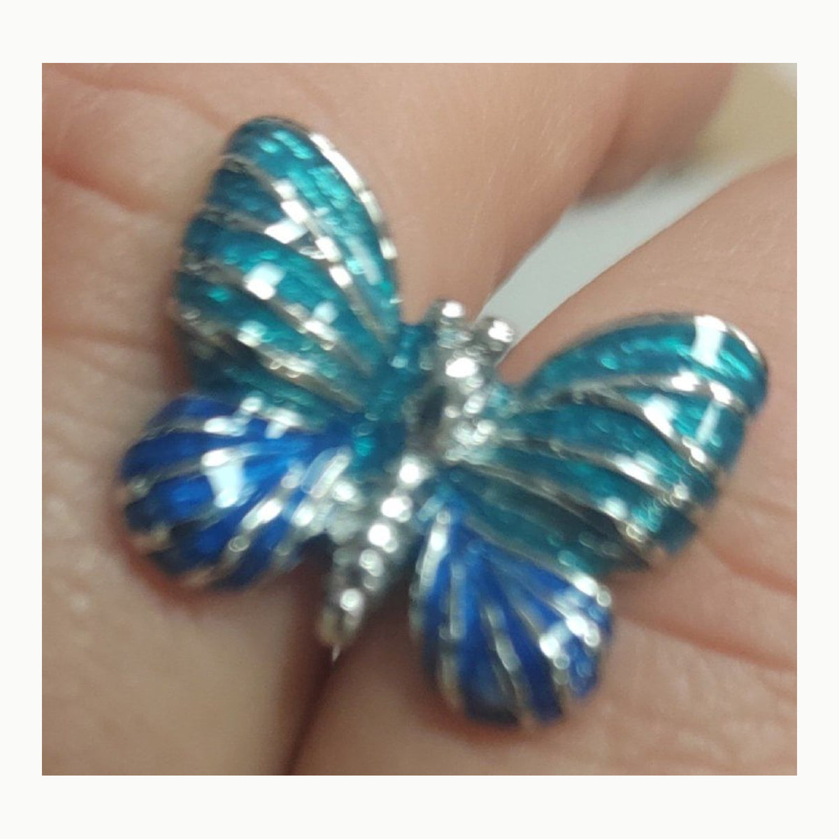 RunootPR Gemelos de mariposa azul personalizados para hombre, joyas