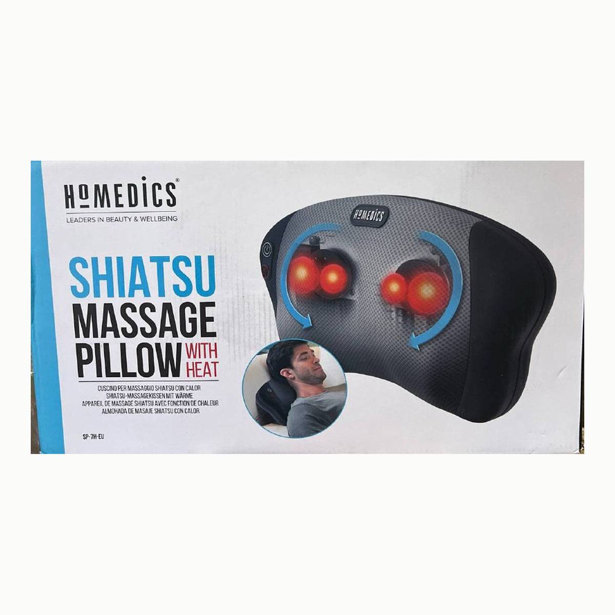 HoMedics Dual Cushion Cojín de Masaje Eléctrico Portátil –