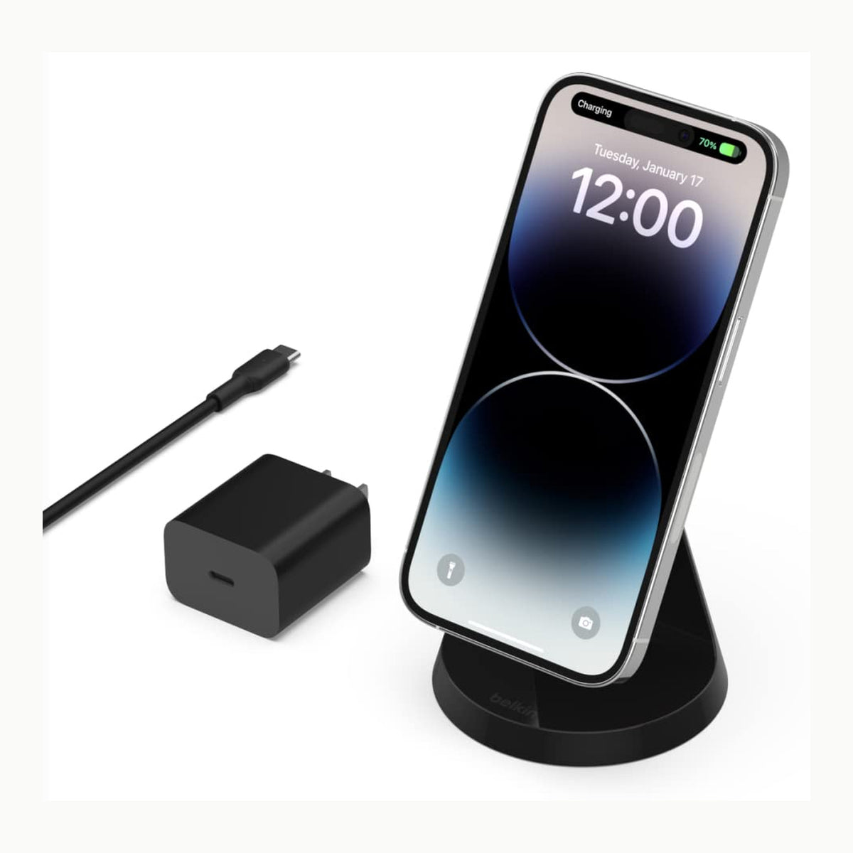 Belkin BoostCharge Cargador Inalámbrico con Qi2, Soporte Magnético
