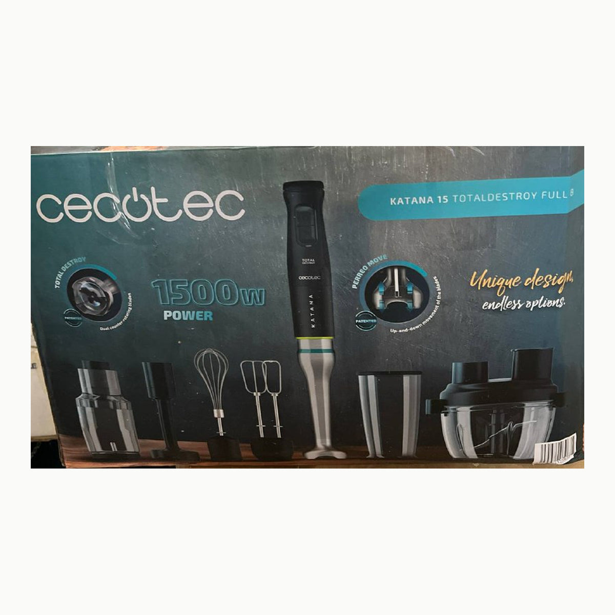 Cecotec Batidora de Mano Katana 15 TotalDestroy Full B. 1500 W