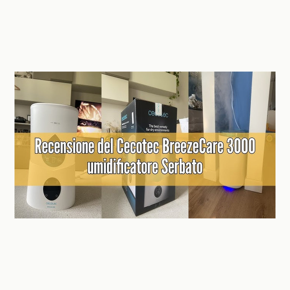 Cecotec Umidificatore BreezeCare 2600 Light Smart. Umidificatore