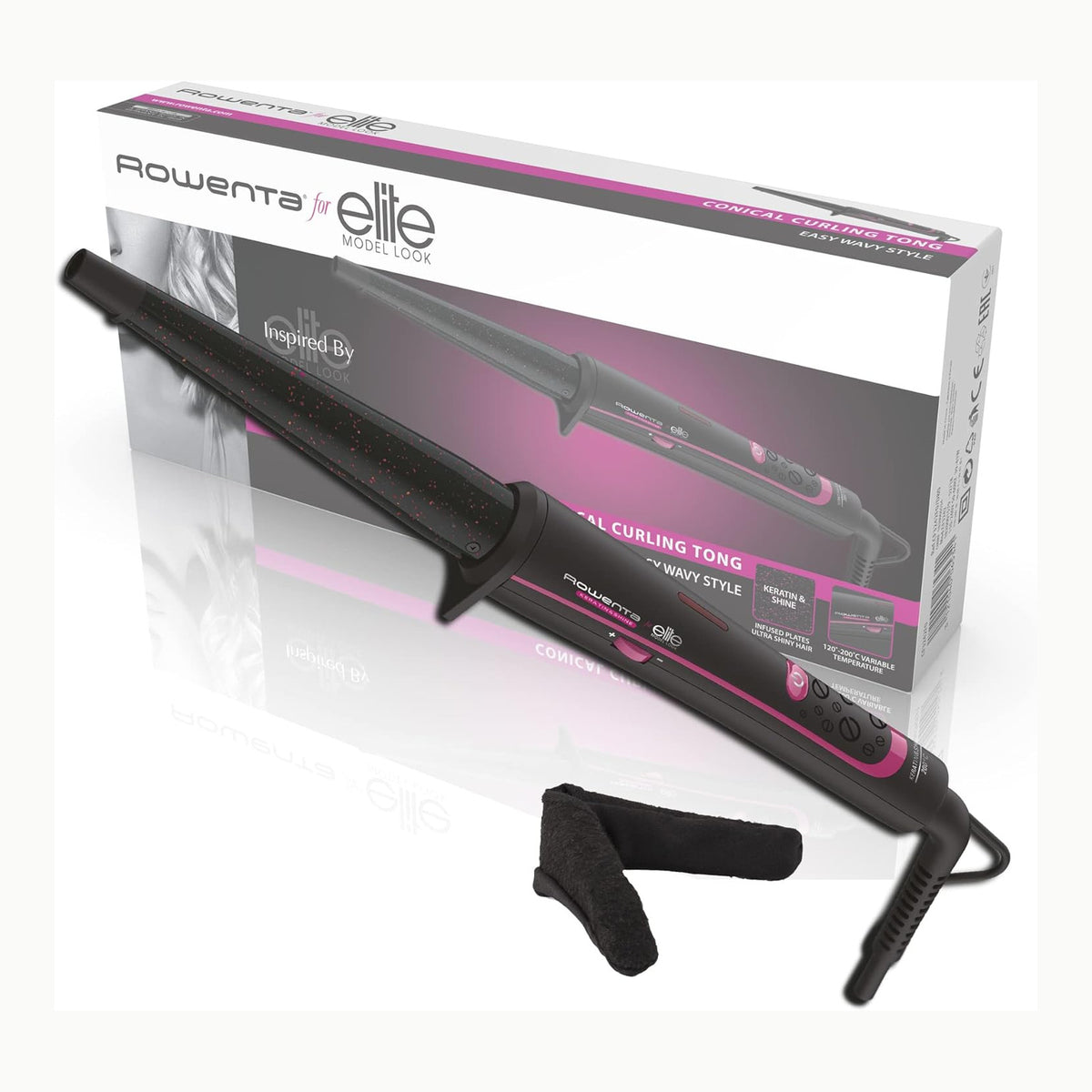 Rowenta CF3242 ployka para el cabello negra