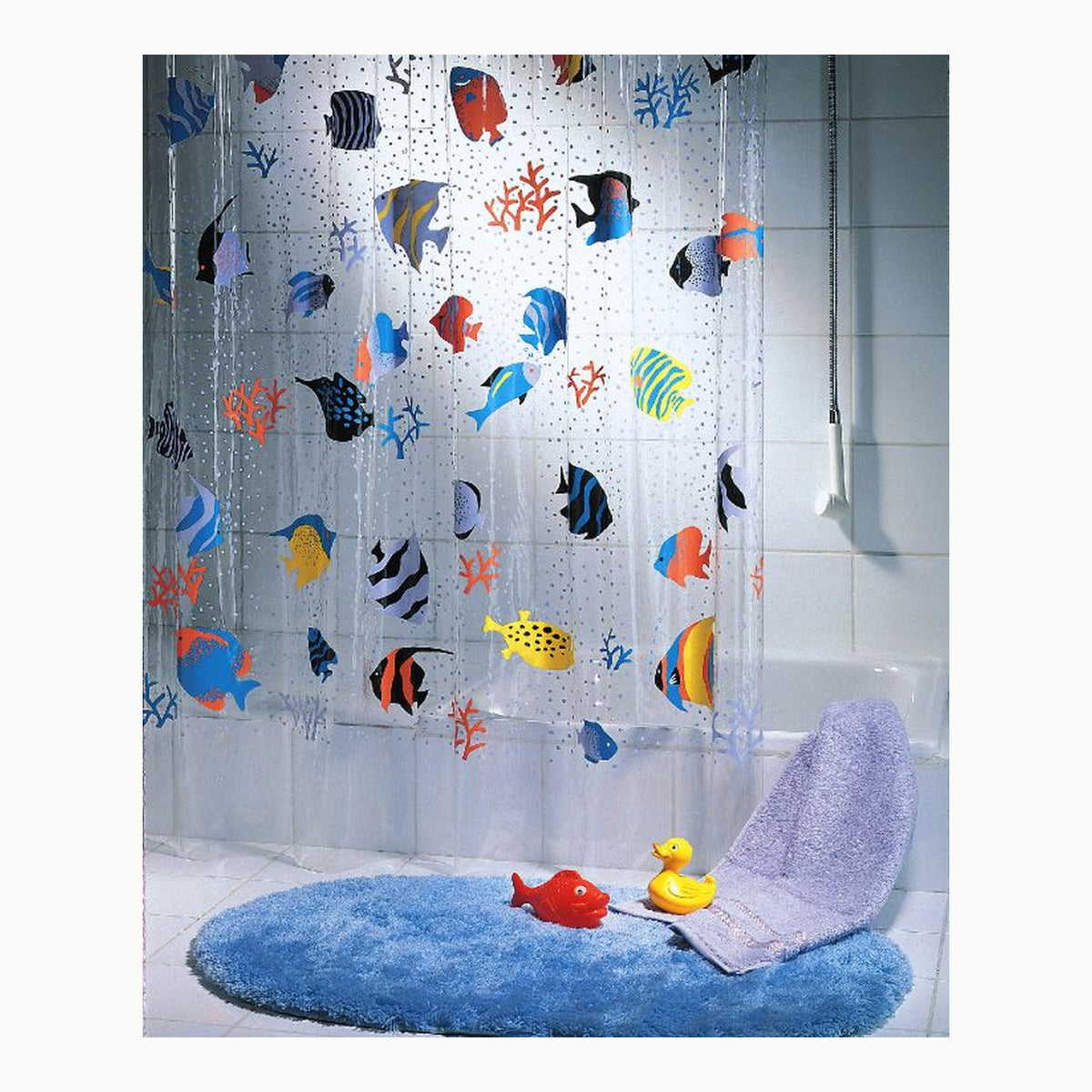 Fish Multicolor Shower Spirella Fish Multicolor - Cortina para Ducha