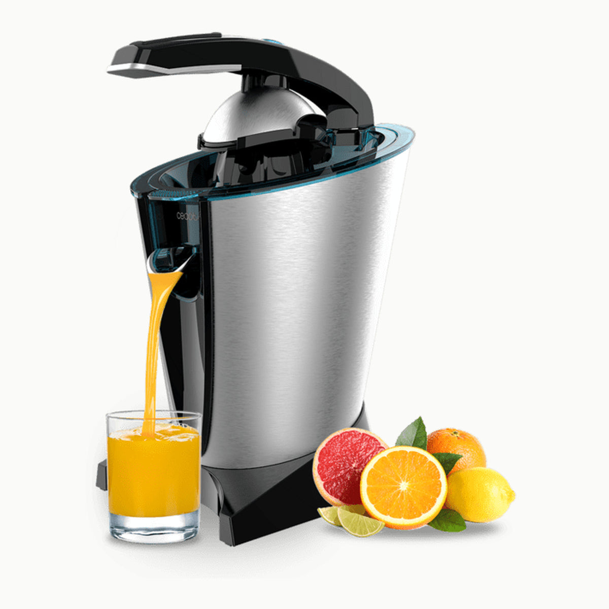 Cecotec Exprimidor Eléctrico de Brazo Naranjas y Cítricos Xqueeze