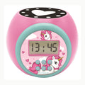 Unicornio Reloj LEXIBOOK, Unicornio, Reloj Despertador con proyector