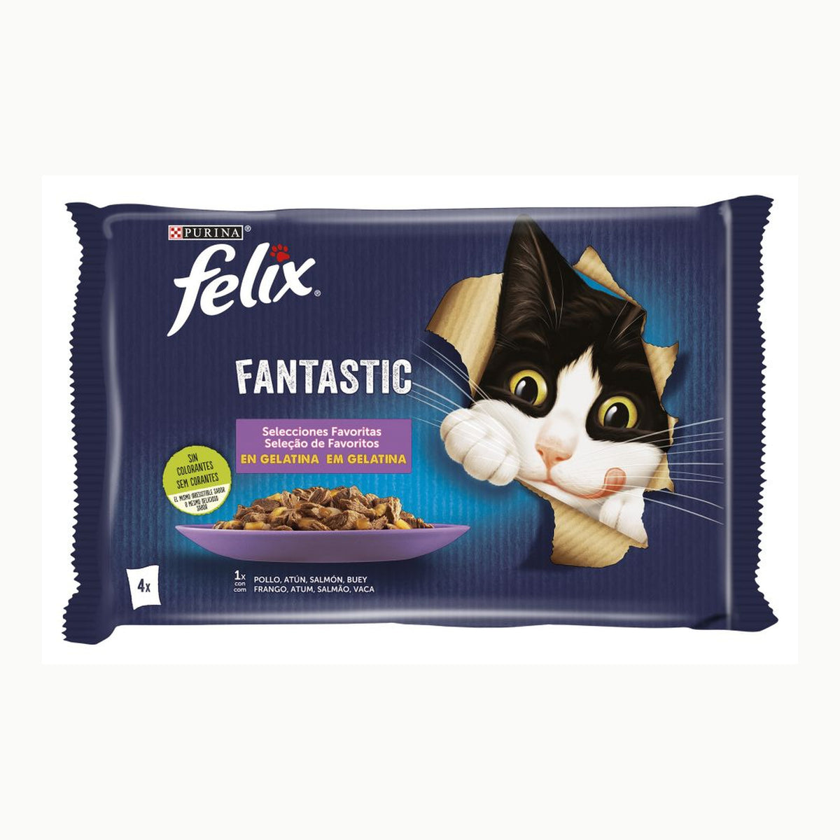 Comida Húmeda Gato FELIX Fantastic, Comida Húmeda para Gato Adulto