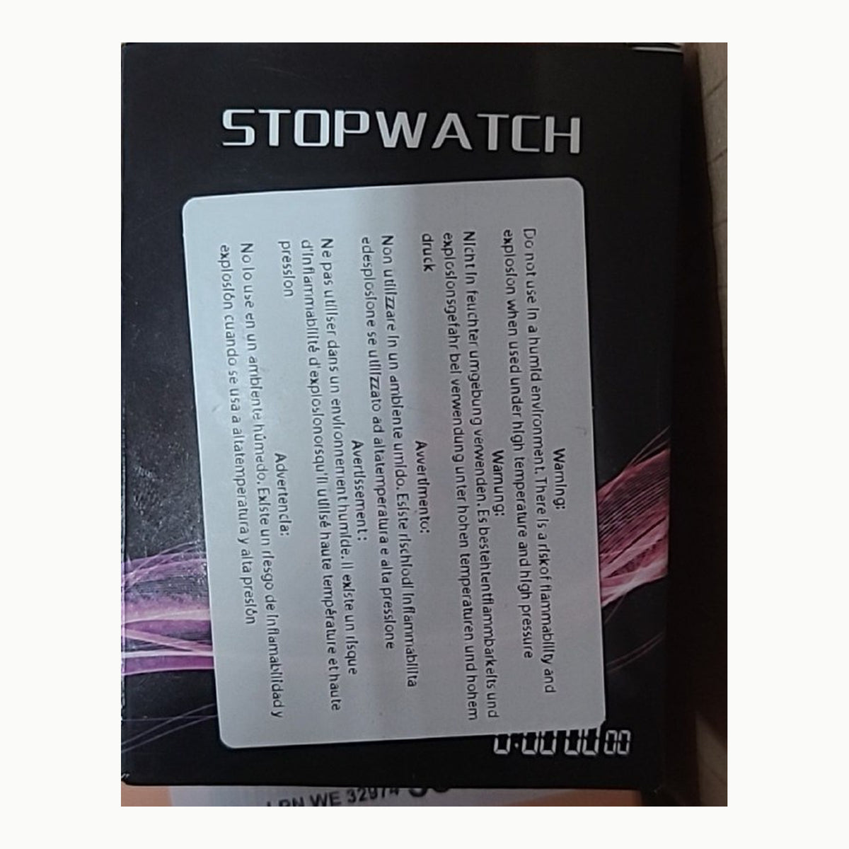 No brand name specified Reloj deportivo Stopwatch (modelo no