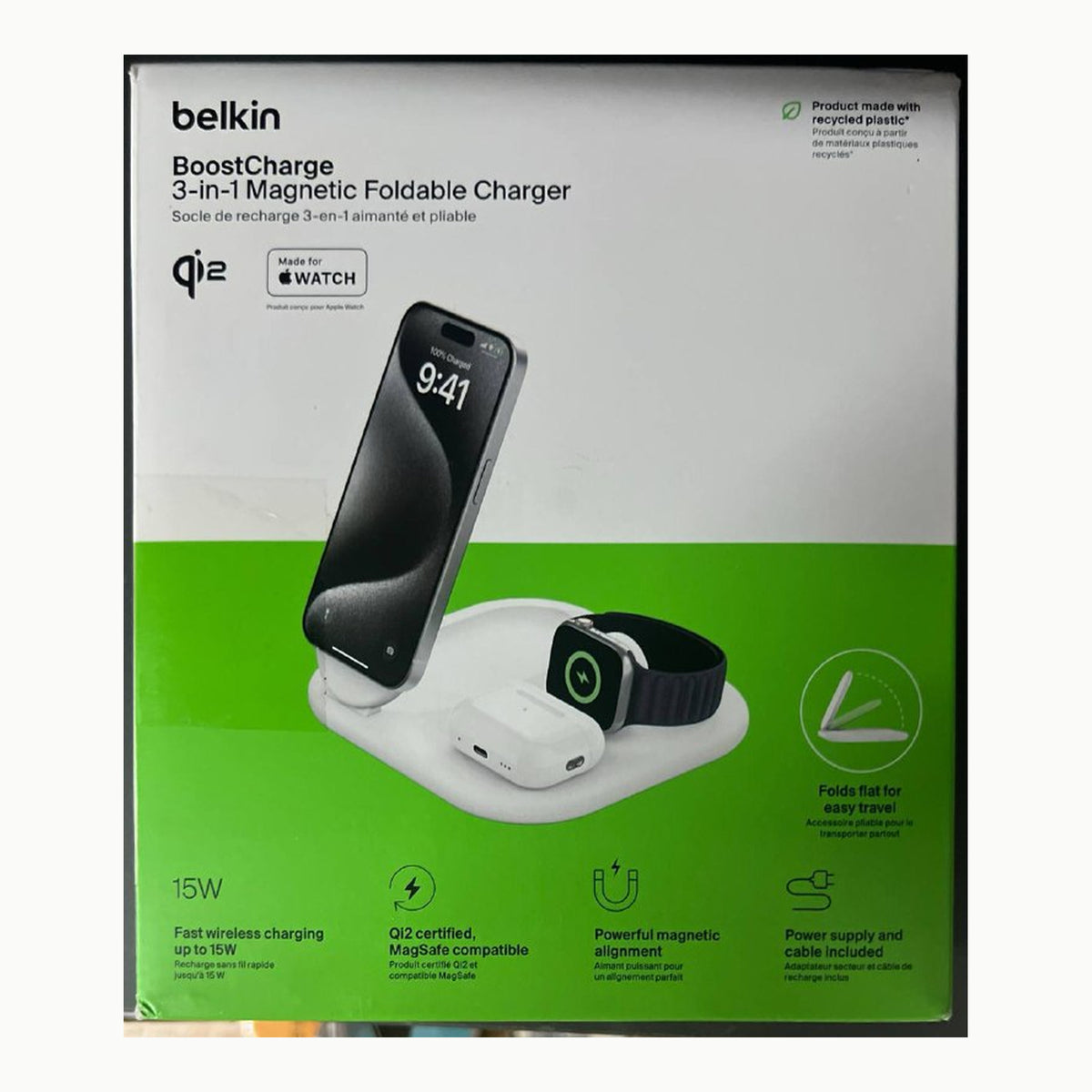 Cargador Magnético 3 en 1 Belkin BoostCharge Cargador Magnético