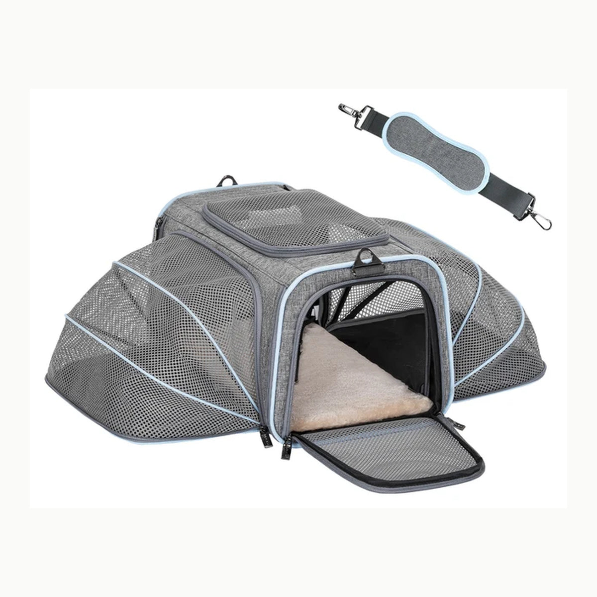 TYXHXTF Bandolera para Perro, Bolso de Hombro, Bolsa de Viaje para