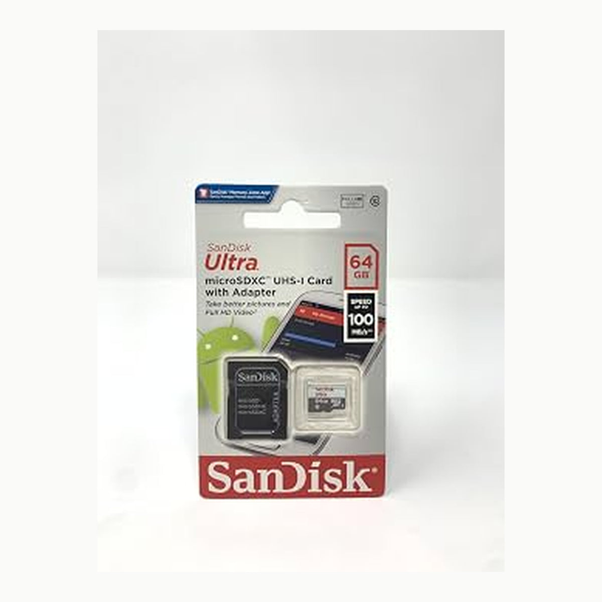 Ultra microSDXC 64GB SanDisk Ultra microSDXC UHS-I 64GB (rojo/gris)